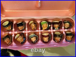 Royal Doulton Tiny Toby Character Jugs Mugs Charles Dickens Set 12 1940 to 60 Royal Doulton Tiny Toby Character Jugs Mugs Charles Dickens Set 12 1940 to 60