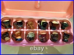 Royal Doulton Tiny Toby Character Jugs Mugs Charles Dickens Set 12 1940 to 60 Royal Doulton Tiny Toby Character Jugs Mugs Charles Dickens Set 12 1940 to 60
