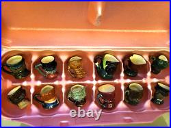 Royal Doulton Tiny Toby Character Jugs Mugs Charles Dickens Set 12 1940 to 60 Royal Doulton Tiny Toby Character Jugs Mugs Charles Dickens Set 12 1940 to 60