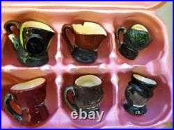 Royal Doulton Tiny Toby Character Jugs Mugs Charles Dickens Set 12 1940 to 60 Royal Doulton Tiny Toby Character Jugs Mugs Charles Dickens Set 12 1940 to 60
