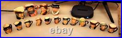 Royal Doulton Tiny Toby Character Jugs Mugs Charles Dickens Set 12 1940 to 60 Royal Doulton Tiny Toby Character Jugs Mugs Charles Dickens Set 12 1940 to 60