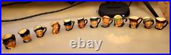 Royal Doulton Tiny Toby Character Jugs Mugs Charles Dickens Set 12 1940 to 60 Royal Doulton Tiny Toby Character Jugs Mugs Charles Dickens Set 12 1940 to 60