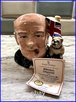 Royal Doulton Toby Character Jug Winston Churchill D6907