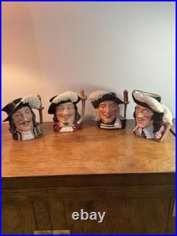 Royal Doulton Toby Character Mugs Four Musketeers Large 7 Tall
