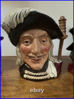 Royal Doulton Toby Character Mugs Four Musketeers Large 7 Tall