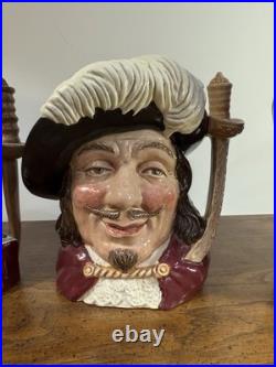 Royal Doulton Toby Character Mugs Four Musketeers Large 7 Tall