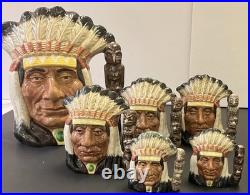 Royal Doulton Toby Jug 1966 North American Indian set Royal Doulton Toby Jug 1966 North American Indian set