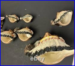 Royal Doulton Toby Jug 1966 North American Indian set