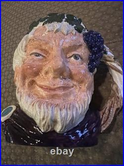 Royal Doulton Toby Jug Bacchus D6499 Large Character Mug Excellent Condition