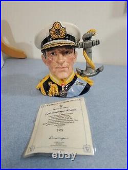 Royal Doulton Toby Jug D6944 Earl Mountbatten of Burma Ltd Ed 349/5000