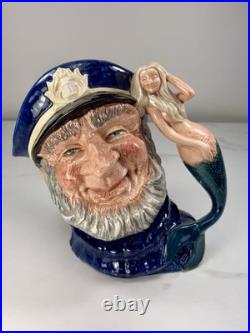 Royal Doulton Toby Jug Old Salt D6551 Large Vintage 1960s 7 Sailor Character