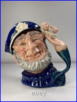 Royal Doulton Toby Jug Old Salt D6551 Large Vintage 1960s 7 Sailor Character