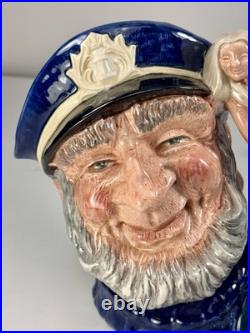 Royal Doulton Toby Jug Old Salt D6551 Large Vintage 1960s 7 Sailor Character