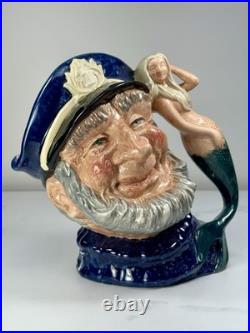 Royal Doulton Toby Jug Old Salt D6551 Large Vintage 1960s 7 Sailor Character
