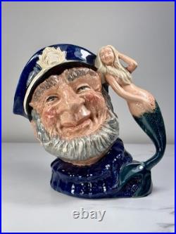 Royal Doulton Toby Jug Old Salt D6551 Large Vintage 1960s 7 Sailor Character