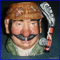 Royal Doulton Toby Jug The Angler Made in England D 7065 1997 Fishing Gift