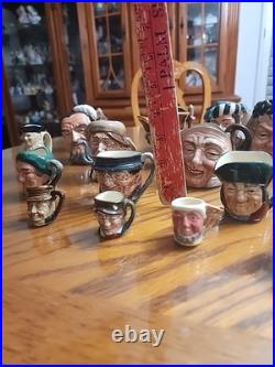 Royal Doulton Toby Jugs 18 Count in the lot, Large, Medium & Tini. Exc. Condit