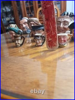 Royal Doulton Toby Jugs 18 Count in the lot, Large, Medium & Tini. Exc. Condit