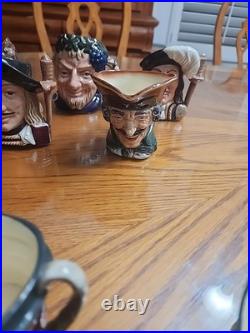 Royal Doulton Toby Jugs 18 Count in the lot, Large, Medium & Tini. Exc. Condit