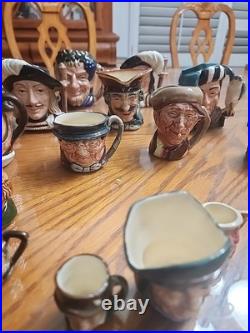 Royal Doulton Toby Jugs 18 Count in the lot, Large, Medium & Tini. Exc. Condit