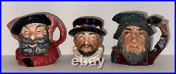 Royal Doulton Toby Jugs Set of 3 Antique