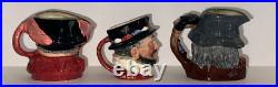 Royal Doulton Toby Jugs Set of 3 Antique