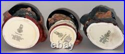 Royal Doulton Toby Jugs Set of 3 Antique