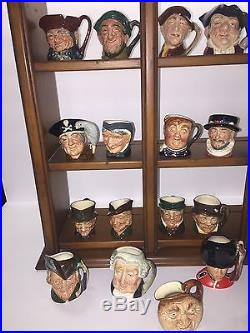 Royal Doulton Toby Mugs/Mini Character Jugs Lot Of 25 MINT COND. $175 BUY NOW