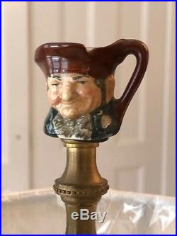 Royal Doulton Toby Old Charley Character Jug Pitcher Green Lamp Antique