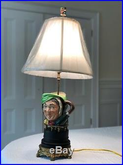 Royal Doulton Toby Sairey Gamp Character Jug Pitcher Green Lamp Antique