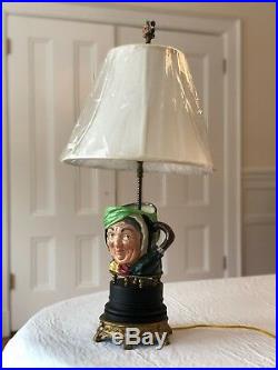 Royal Doulton Toby Sairey Gamp Character Jug Pitcher Green Lamp Antique