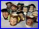 Royal Doulton Toby mugs lot of 10 3 1/2 inch size excellent condition