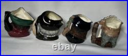 Royal Doulton Toby mugs lot of 10 3 1/2 inch size excellent condition
