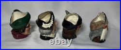 Royal Doulton Toby mugs lot of 10 3 1/2 inch size excellent condition