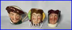 Royal Doulton Toby mugs lot of 10 3 1/2 inch size excellent condition
