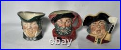 Royal Doulton Toby mugs lot of 10 3 1/2 inch size excellent condition