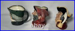 Royal Doulton Toby mugs lot of 10 3 1/2 inch size excellent condition