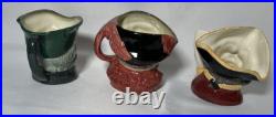 Royal Doulton Toby mugs lot of 10 3 1/2 inch size excellent condition