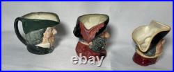 Royal Doulton Toby mugs lot of 10 3 1/2 inch size excellent condition
