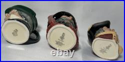 Royal Doulton Toby mugs lot of 10 3 1/2 inch size excellent condition
