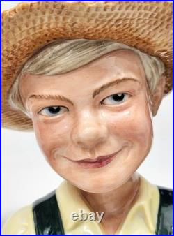 Royal Doulton Tom Sawyer Huckleberry Finn Character Jug Duo D7187, D7177 England