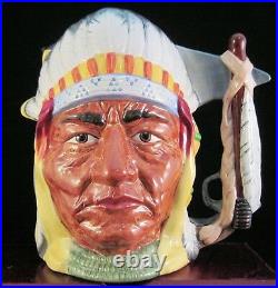 Royal Doulton Two Sided Character Jug Sitting Bull & Custer D6712