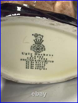 Royal Doulton Ugly Duchess Character Alice Wonderland 1964 Small Toby Jug D6603