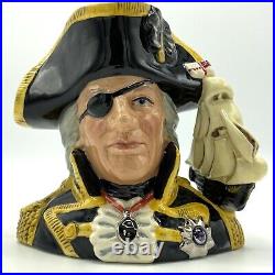 Royal Doulton Vice-Admiral Lord Nelson Character Jug Large D6932 WithCOA