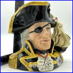 Royal Doulton Vice-Admiral Lord Nelson Character Jug Large D6932 WithCOA