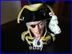 Royal Doulton Vice Admiral Lord Nelson Character Jug Large Toby Mug D6932 1993