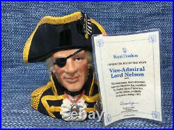 Royal Doulton Vice Admiral Lord Nelson D6932 Character Toby Jug 7 Large Mint