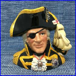 Royal Doulton Vice Admiral Lord Nelson D6932 Character Toby Jug 7 Large Mint