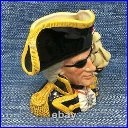 Royal Doulton Vice Admiral Lord Nelson D6932 Character Toby Jug 7 Large Mint