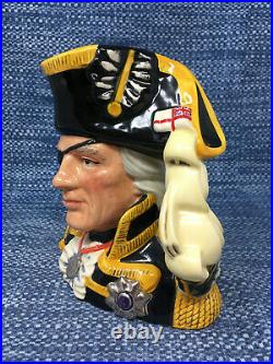Royal Doulton Vice Admiral Lord Nelson D6932 Character Toby Jug 7 Large Mint